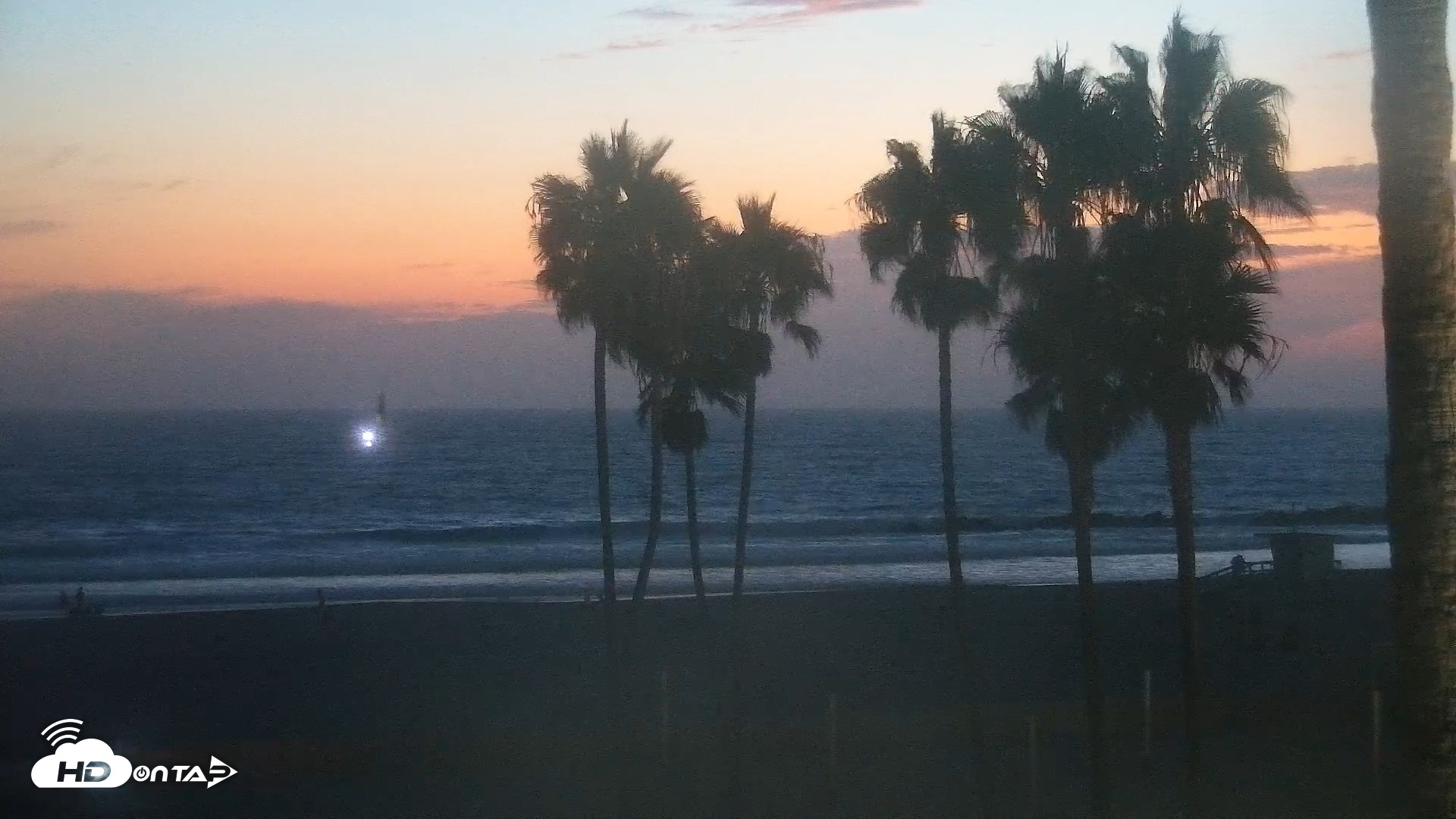 Snapshot of Venice Beach Live Surf Cam taken Aug 29, 2026, 8:00pm PDT