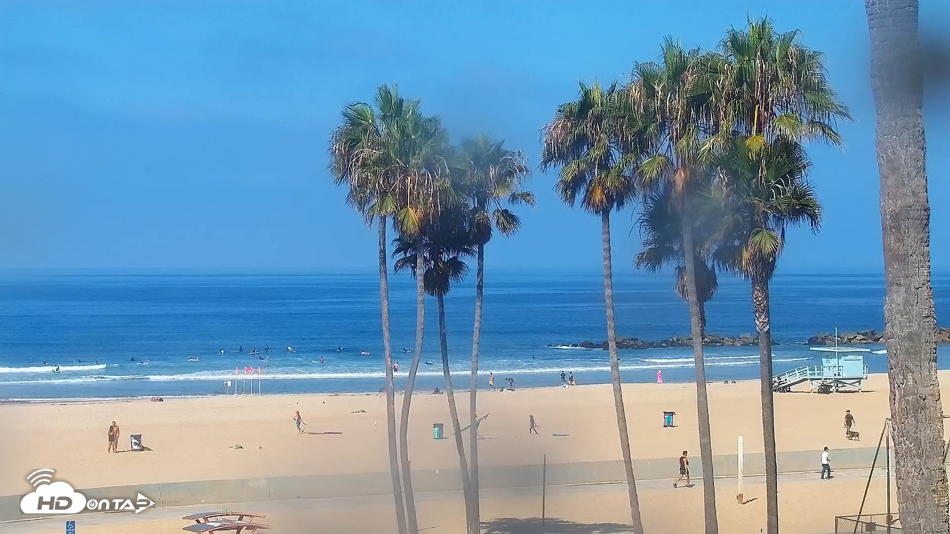 Snapshot of Venice Beach Roaming Live Surf Cam taken Aug 7, 2026, 9:43am PDT