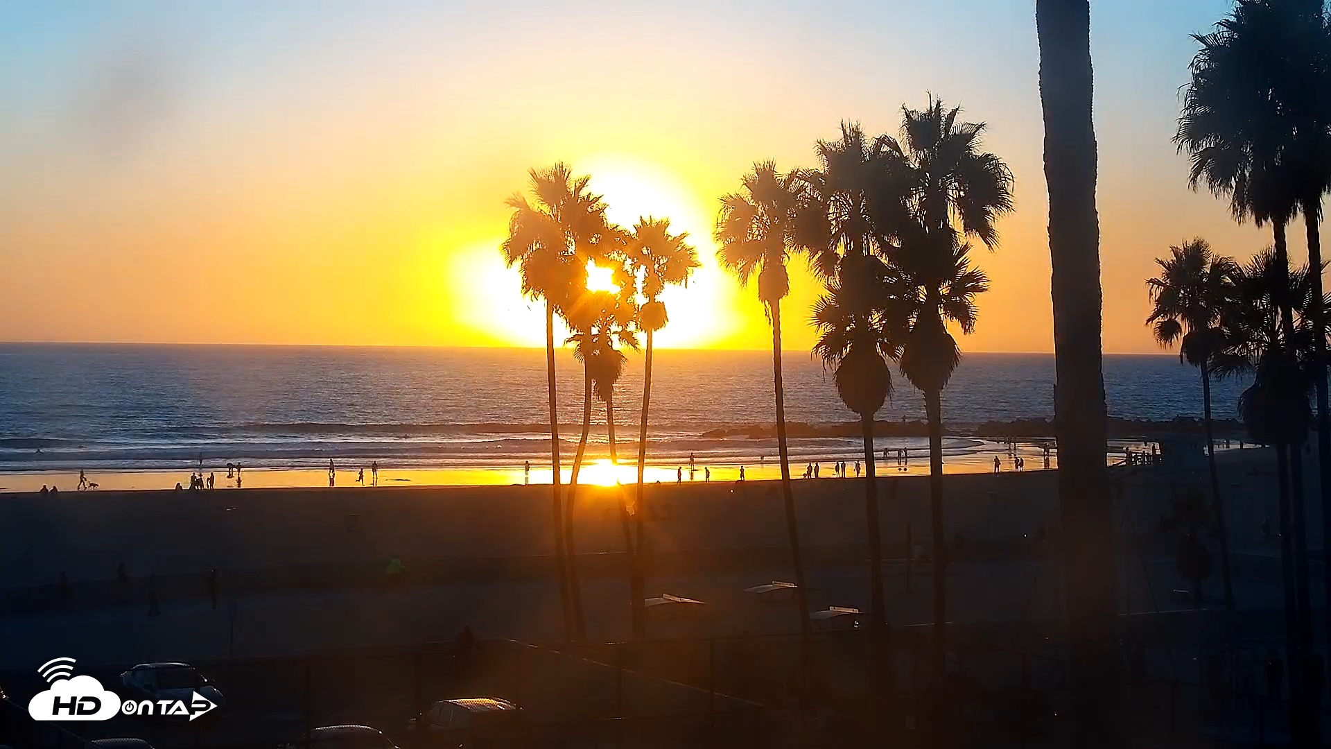 Snapshot of Venice Beach Live Surf Cam taken Oct 11, 2025, 6:15pm PDT