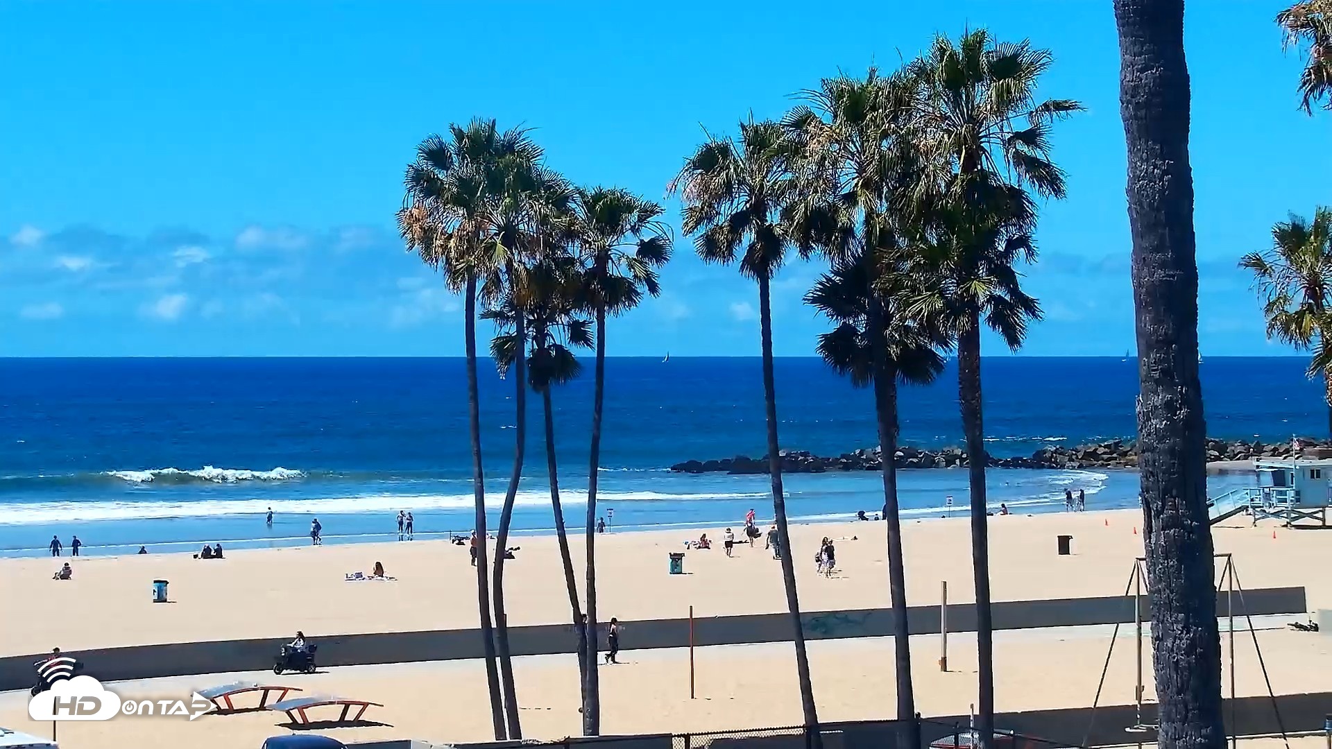 Snapshot of Venice Beach Live Surf Cam taken Apr 11, 2026, 12:26pm PDT