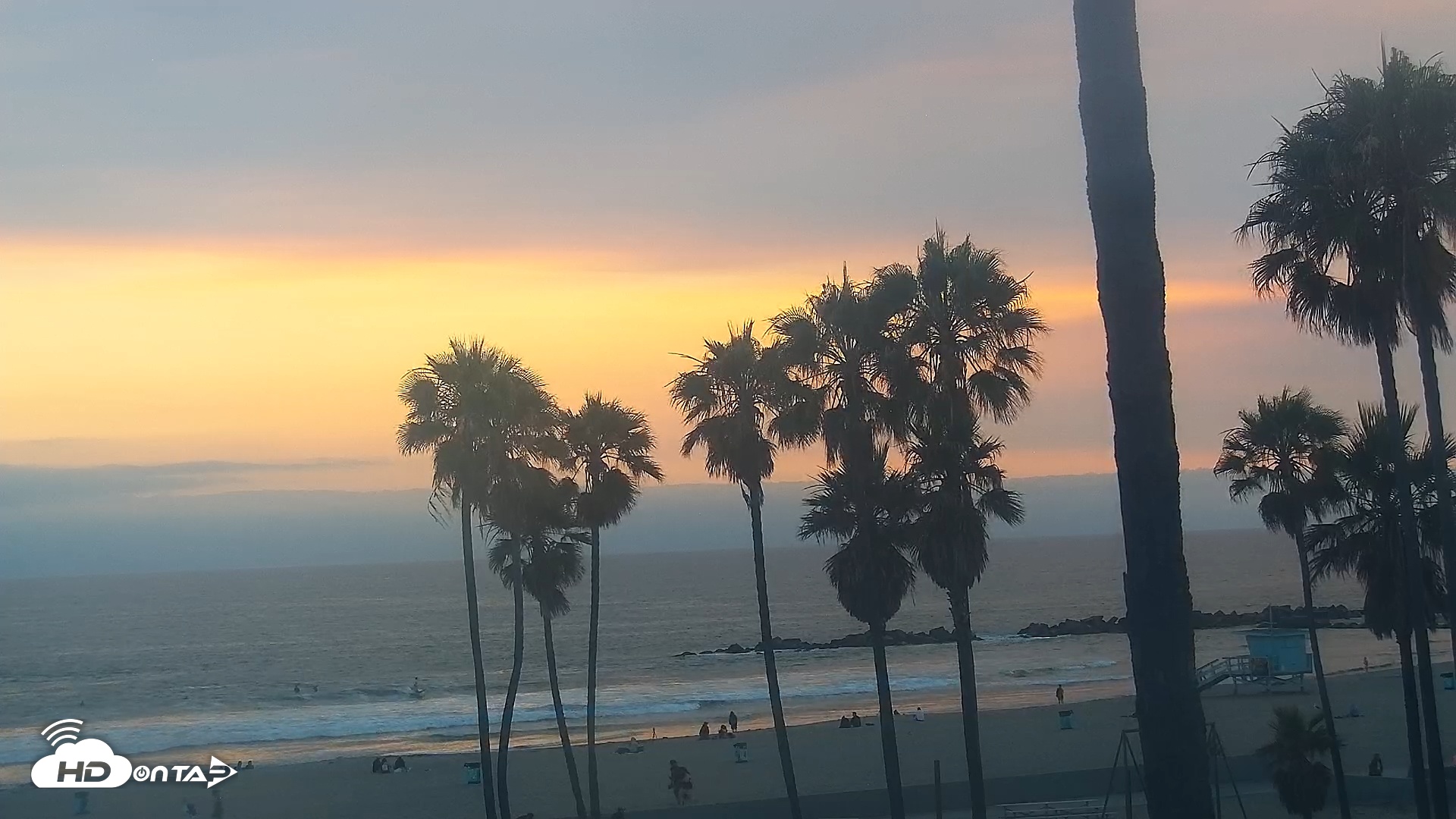 Snapshot of Venice Beach Live Surf Cam taken Jul 2, 2025, 7:56pm PDT