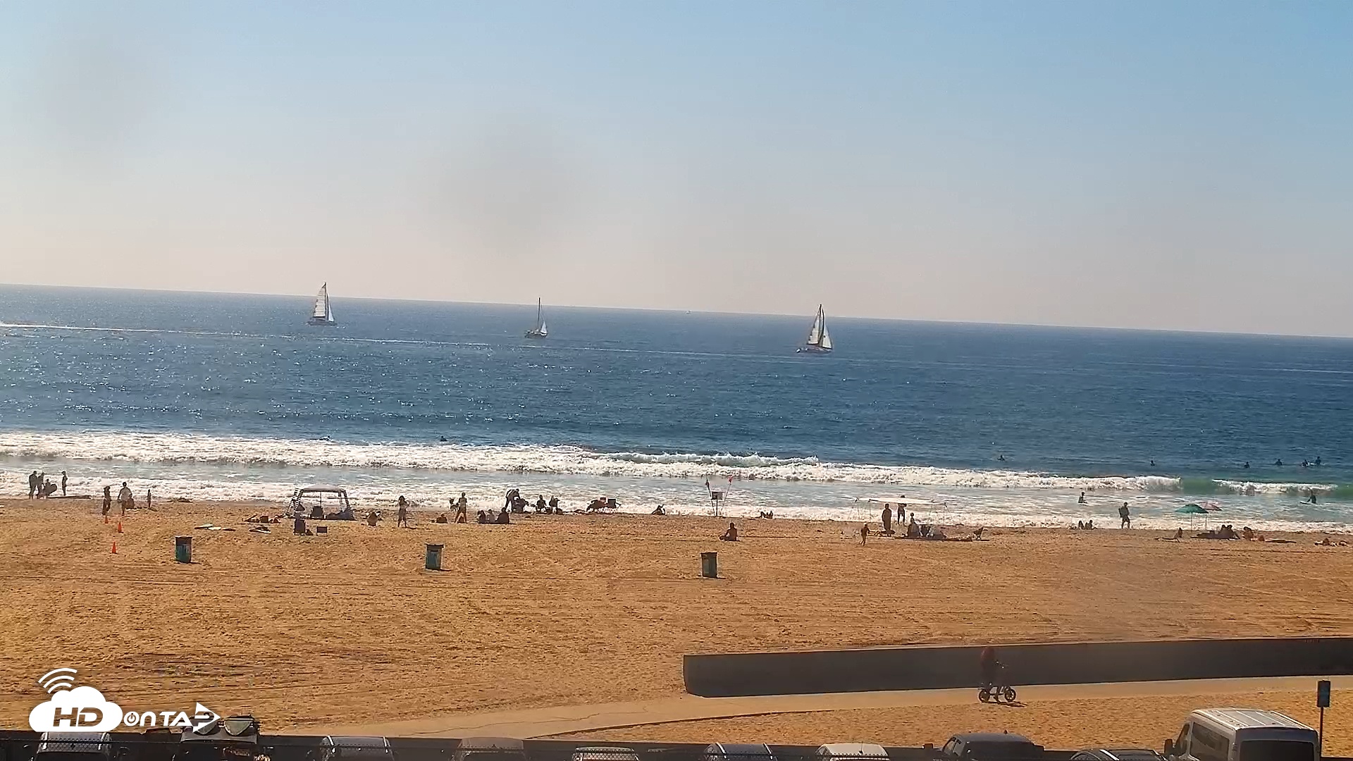 Snapshot of Venice Beach Live Surf Cam taken Oct 12, 2025, 2:05pm PDT