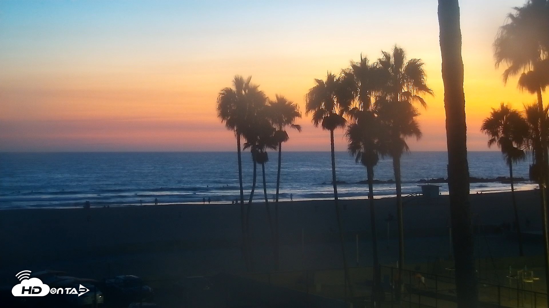 Snapshot of Venice Beach Live Surf Cam taken Aug 21, 2026, 8:02pm PDT