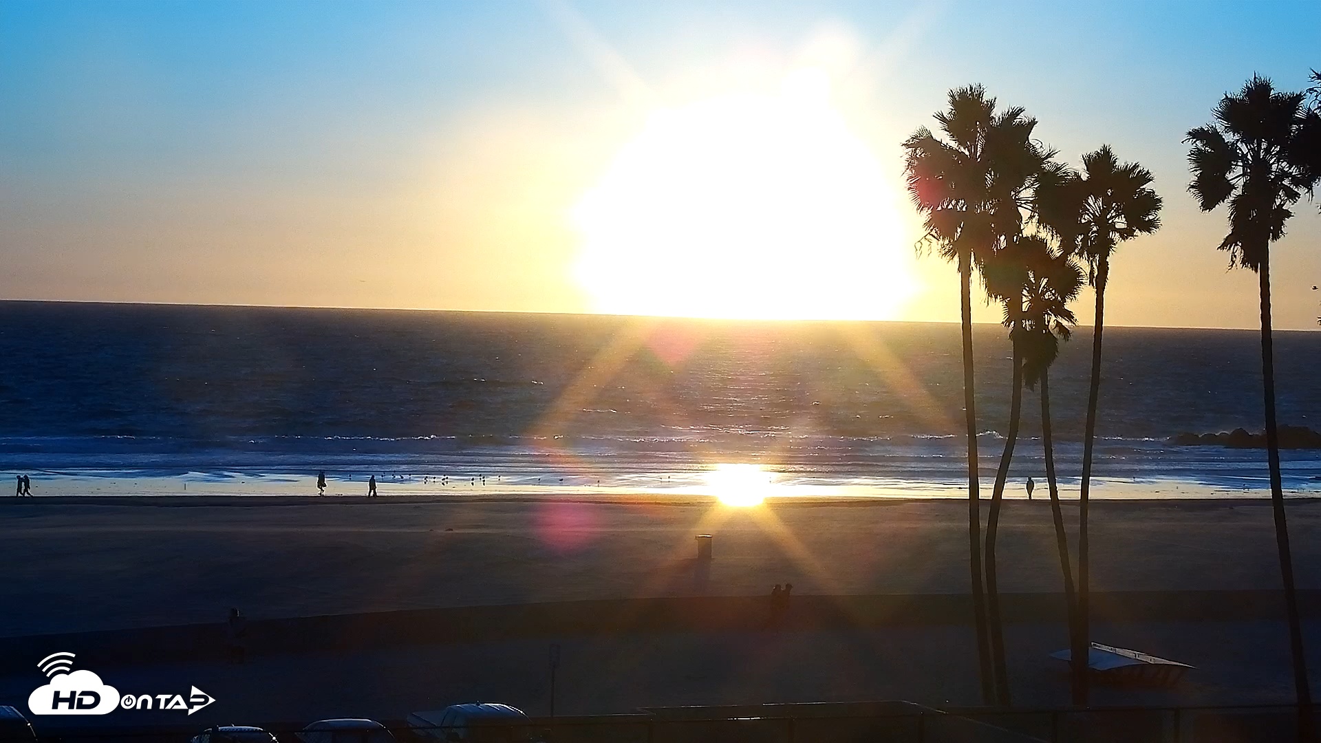 Snapshot of Venice Beach Live Surf Cam taken Oct 22, 2025, 6:01pm PDT