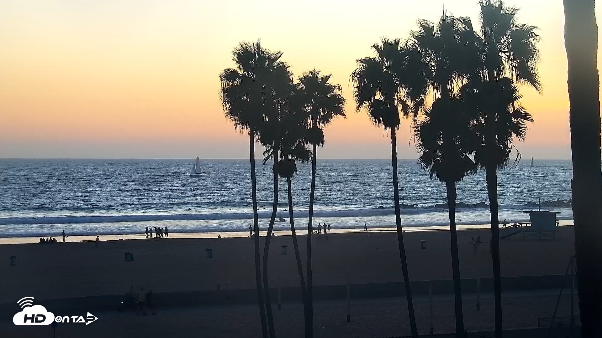 Snapshot of Venice Beach Live Surf Cam taken Sep 11, 2026, 7:17pm PDT