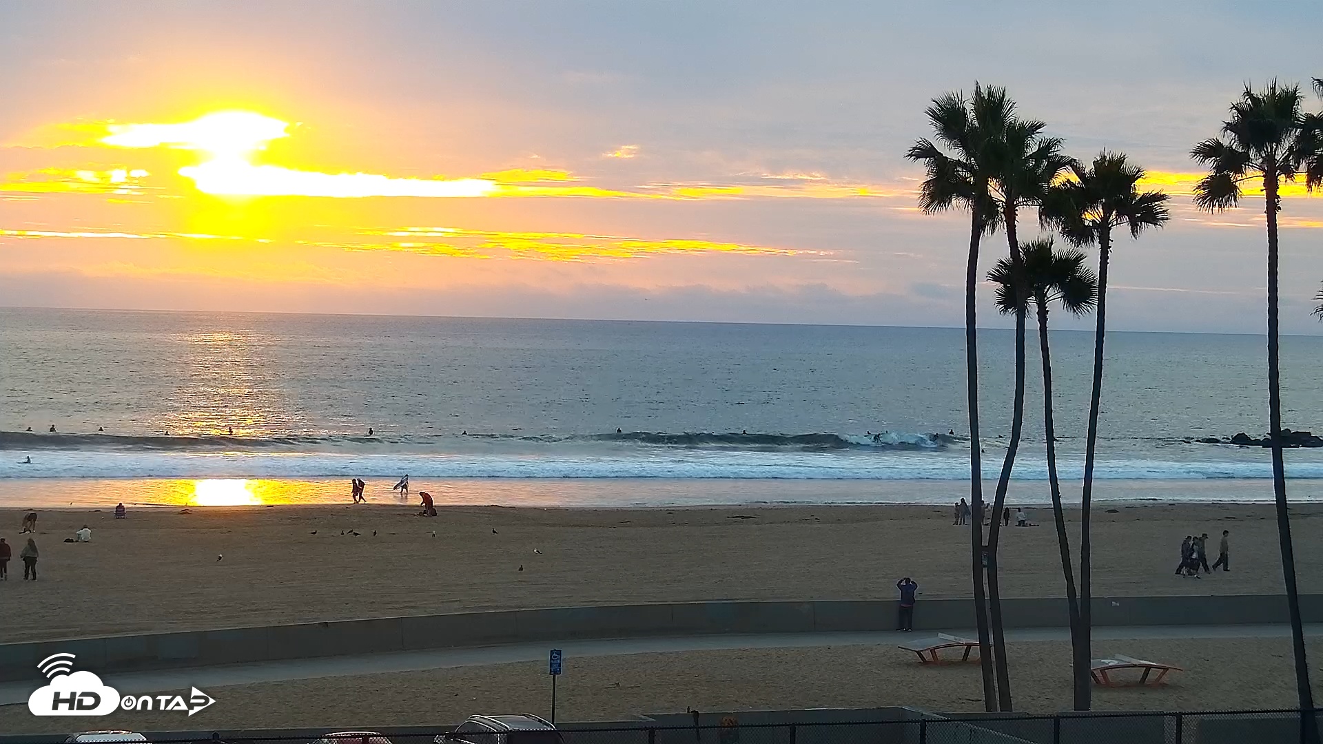 Snapshot of Venice Beach Live Surf Cam taken Nov 11, 2025, 4:35pm PST