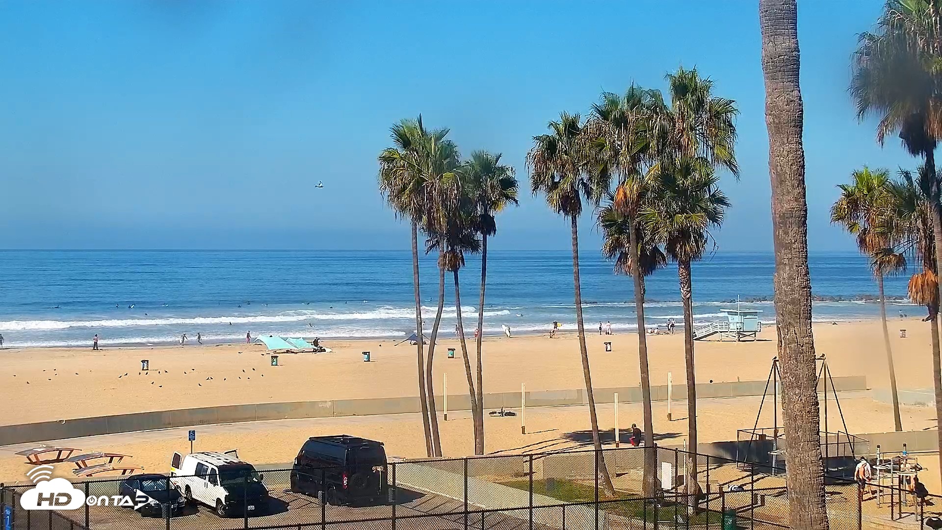 Snapshot of Venice Beach Live Surf Cam taken Sep 11, 2026, 9:42am PDT