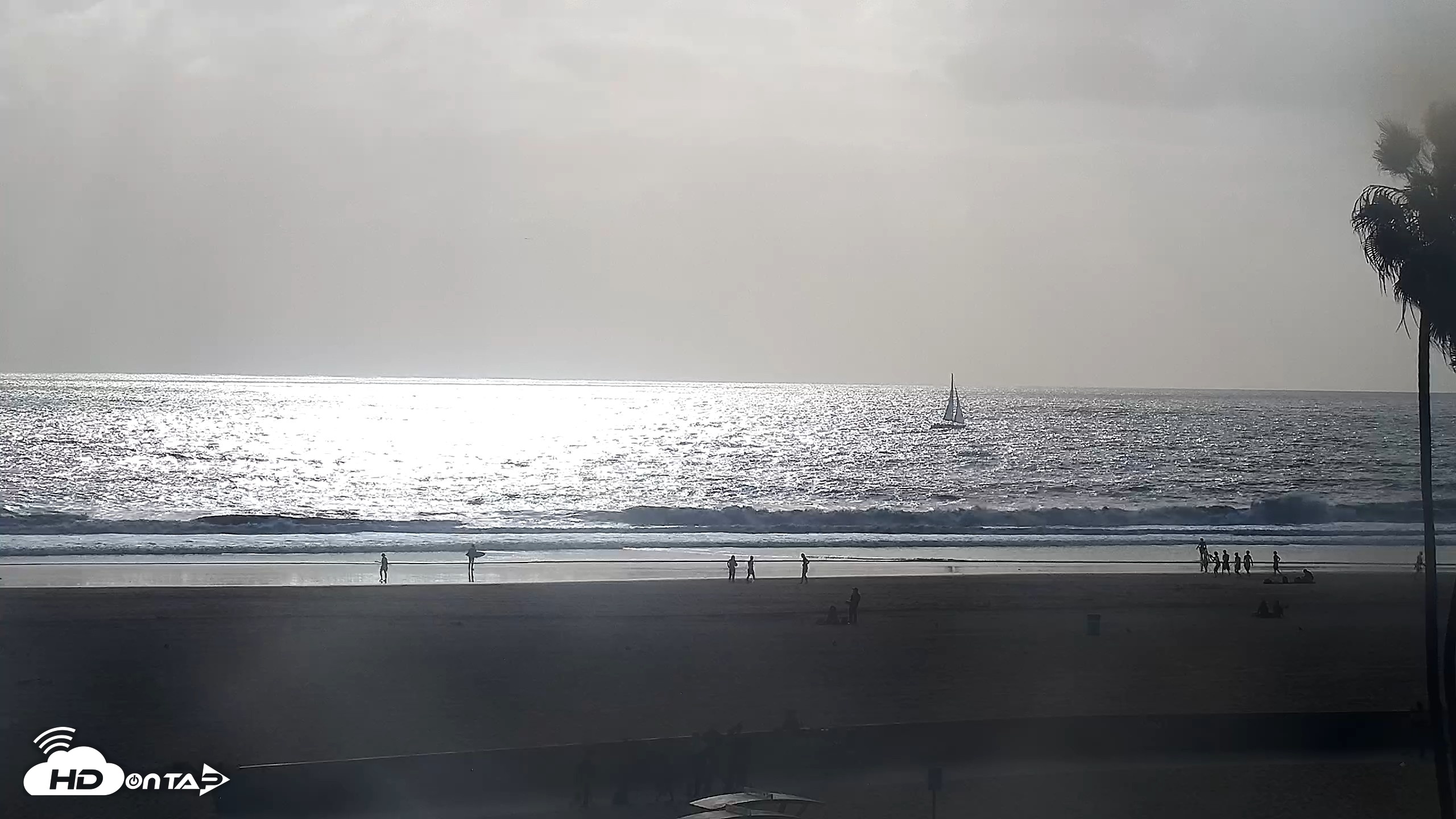 Snapshot of Venice Beach Roaming Live Surf Cam taken Oct 11, 2026, 4:37pm PDT