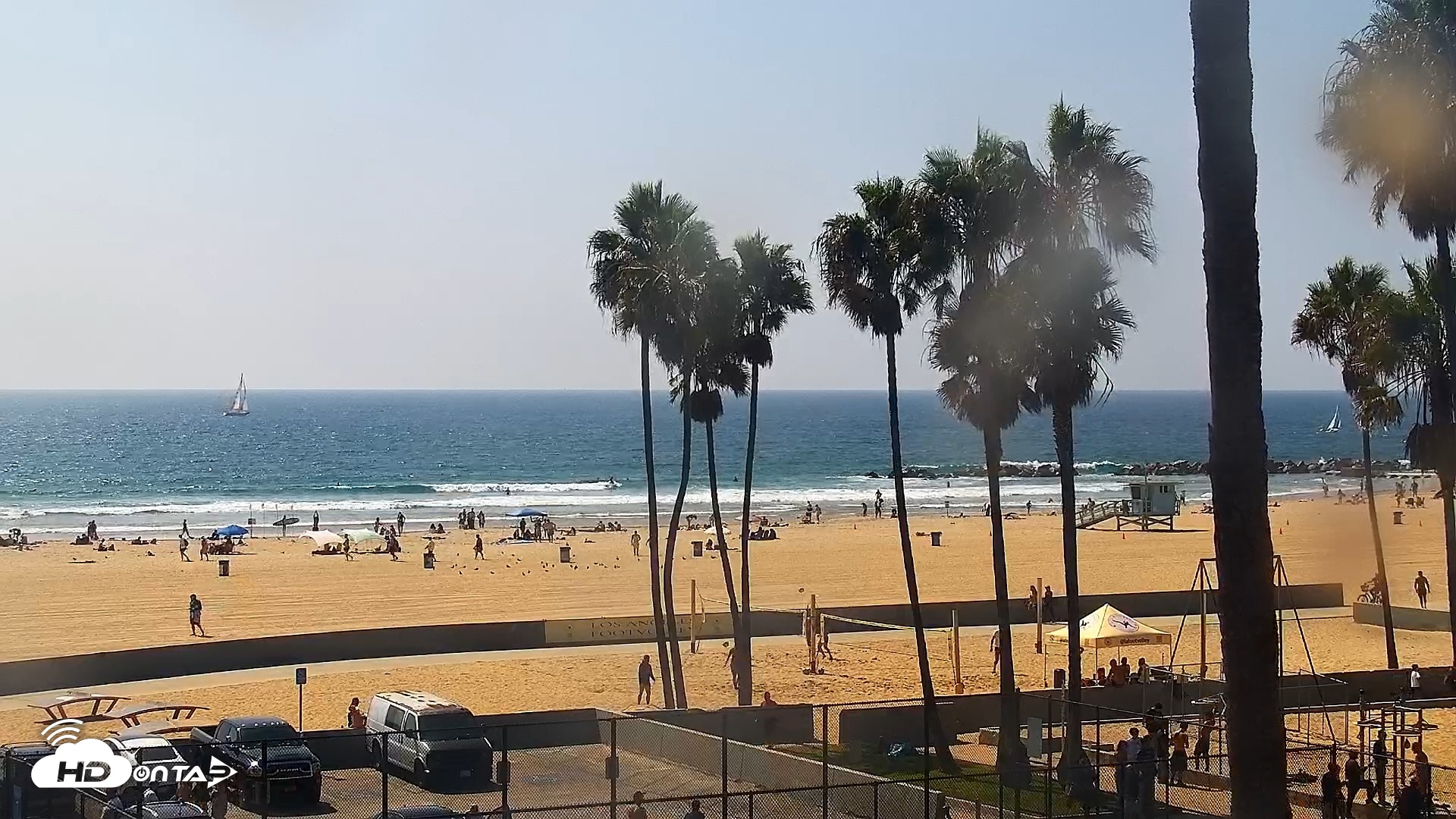 Snapshot of Venice Beach Live Surf Cam taken Sep 13, 2026, 2:27pm PDT
