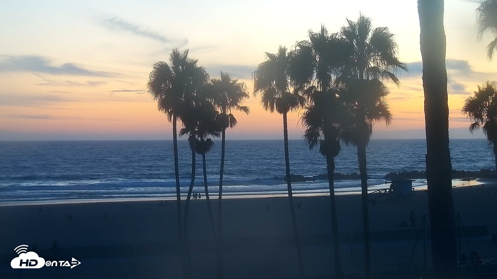 Snapshot of Venice Beach Live Surf Cam taken Aug 16, 2026, 7:52pm PDT