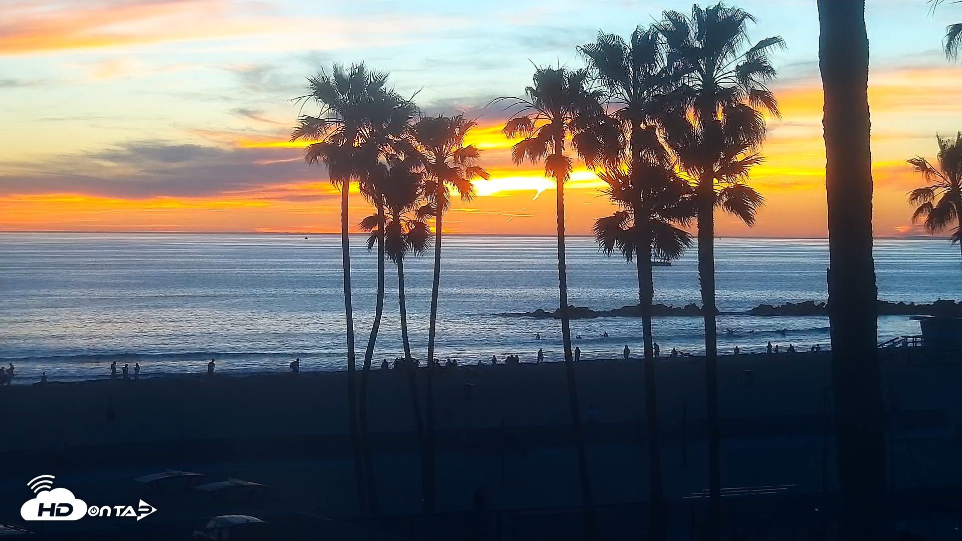 Snapshot of Venice Beach Live Surf Cam taken Feb 27, 2026, 6:02pm PST