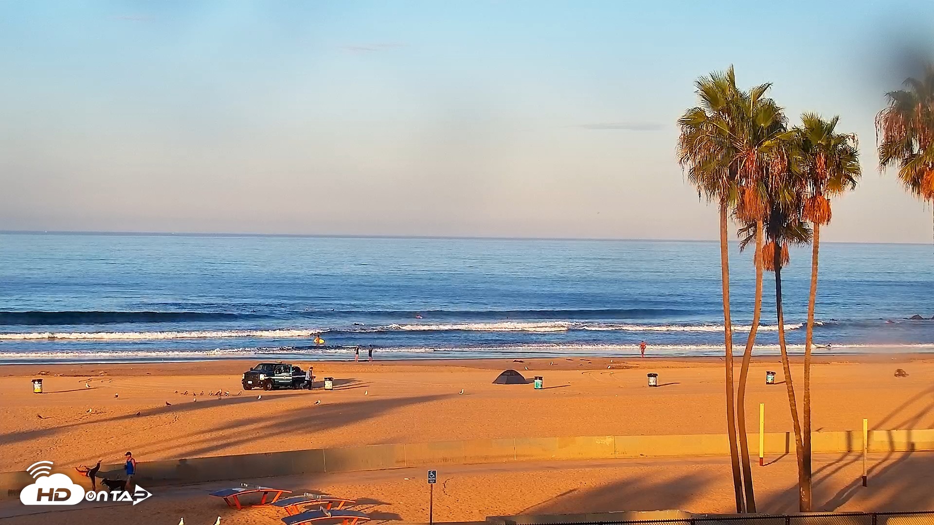 Snapshot of Venice Beach Live Surf Cam taken Sep 10, 2026, 7:13am PDT