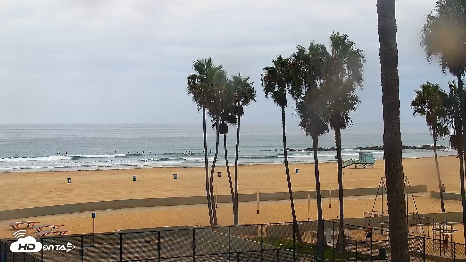 Snapshot of Venice Beach Live Surf Cam taken Sep 16, 2026, 9:43am PDT