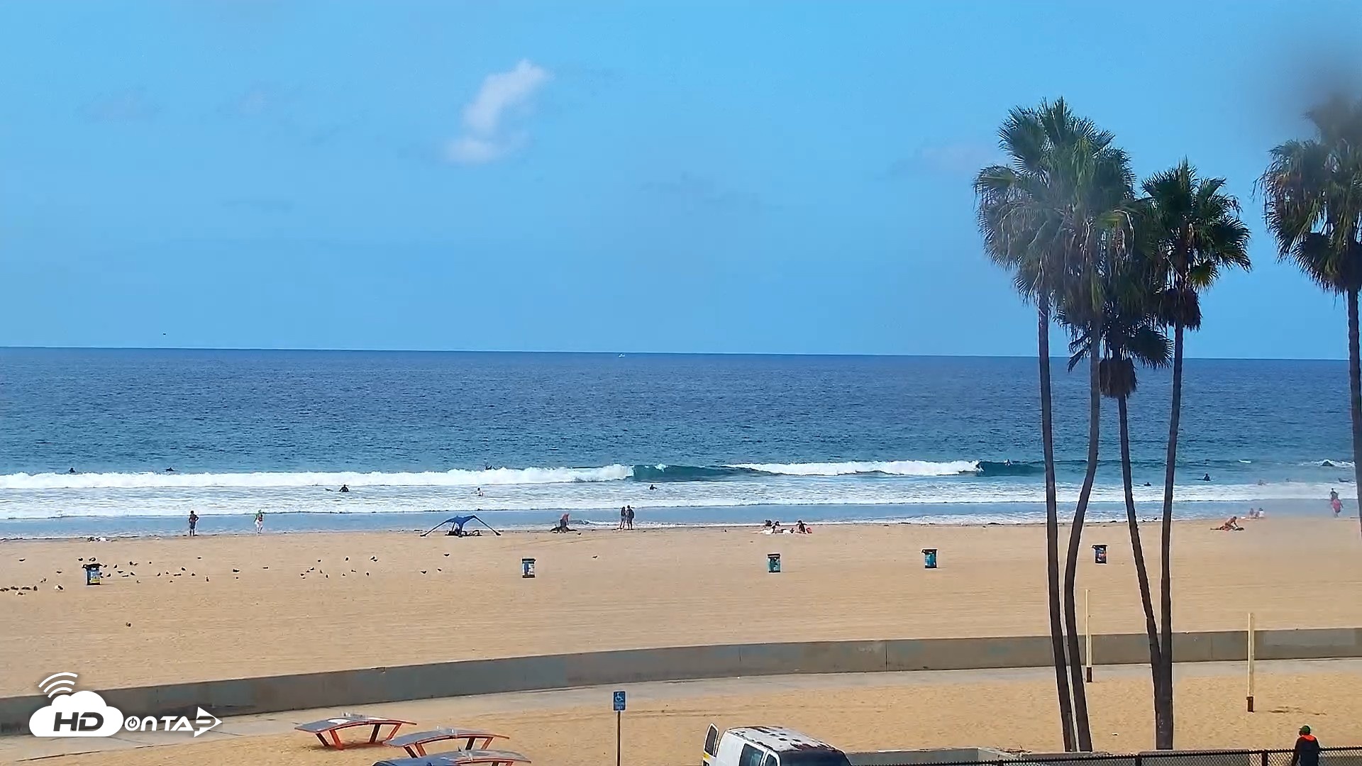 Snapshot of Venice Beach Live Surf Cam taken Sep 17, 2026, 10:54am PDT