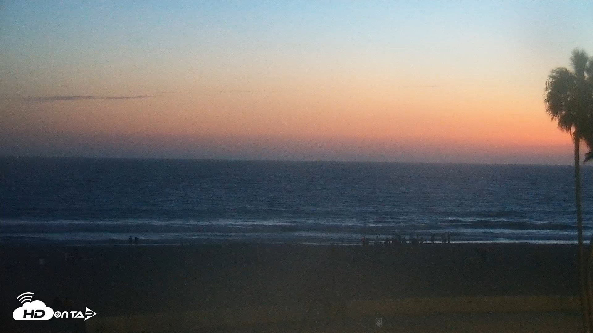 Snapshot of Venice Beach Live Surf Cam taken Aug 22, 2026, 8:09pm PDT