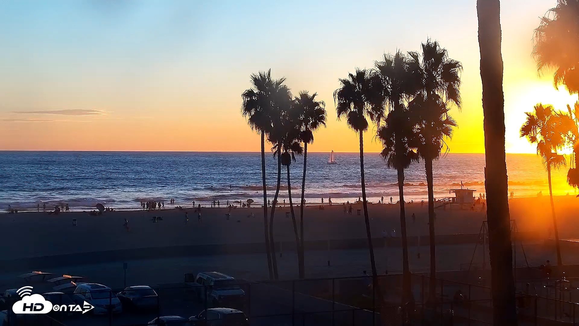 Snapshot of Venice Beach Live Surf Cam taken Sep 9, 2026, 7:01pm PDT