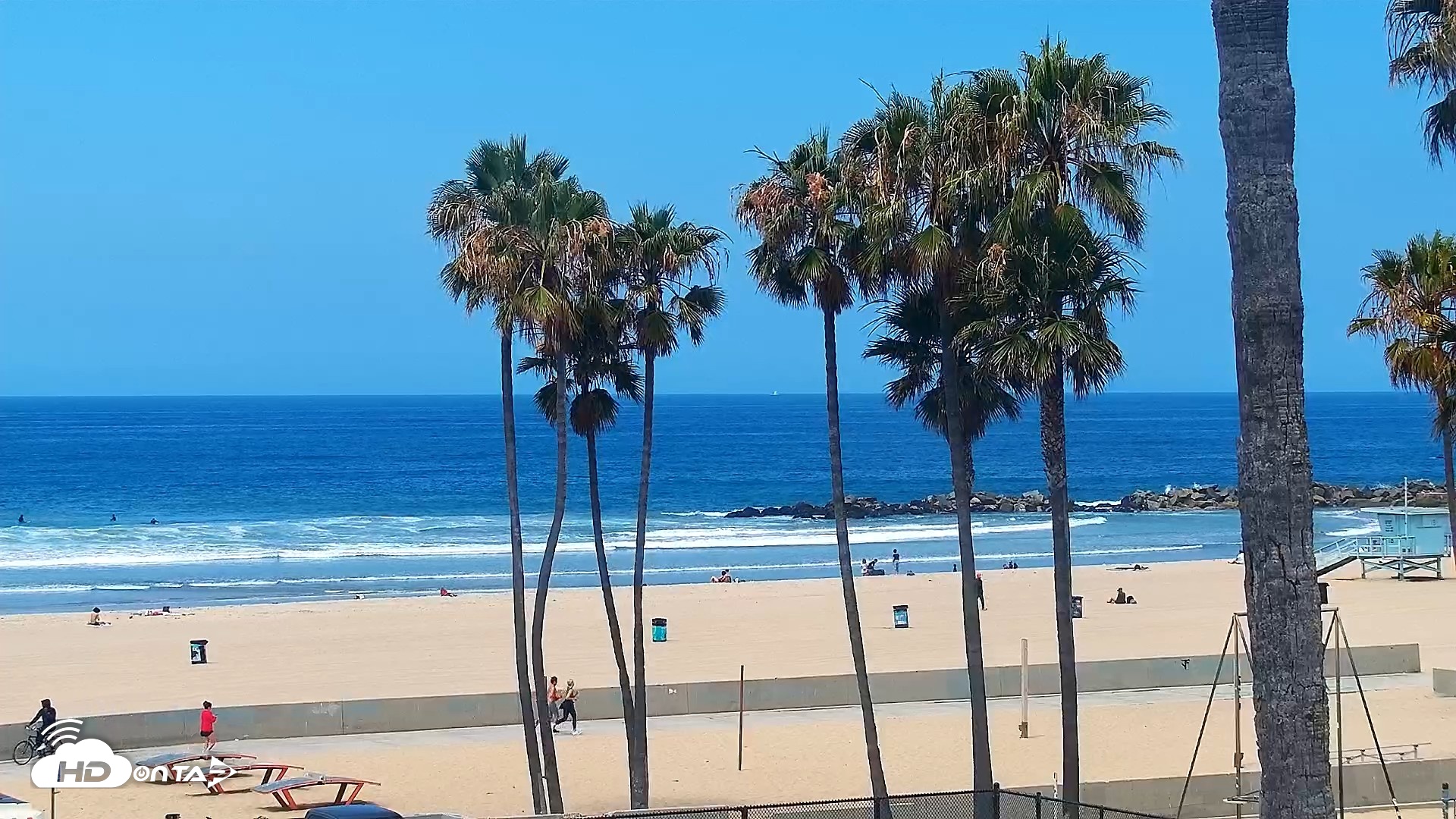Snapshot of Venice Beach Live Surf Cam taken Jun 7, 2026, 11:29am PDT