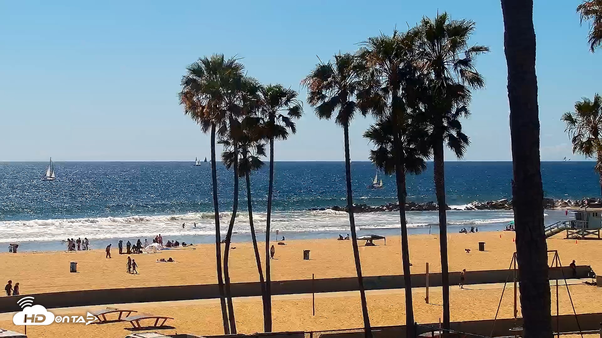 Snapshot of Venice Beach Live Surf Cam taken Apr 11, 2026, 2:48pm PDT