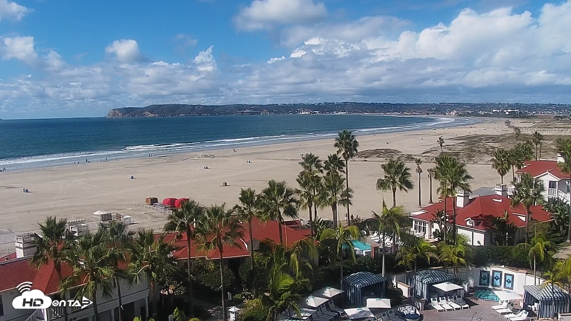 Snapshot of Hotel Del Coronado North Roaming Live Cam taken Oct 22, 2026, 11:54am PDT