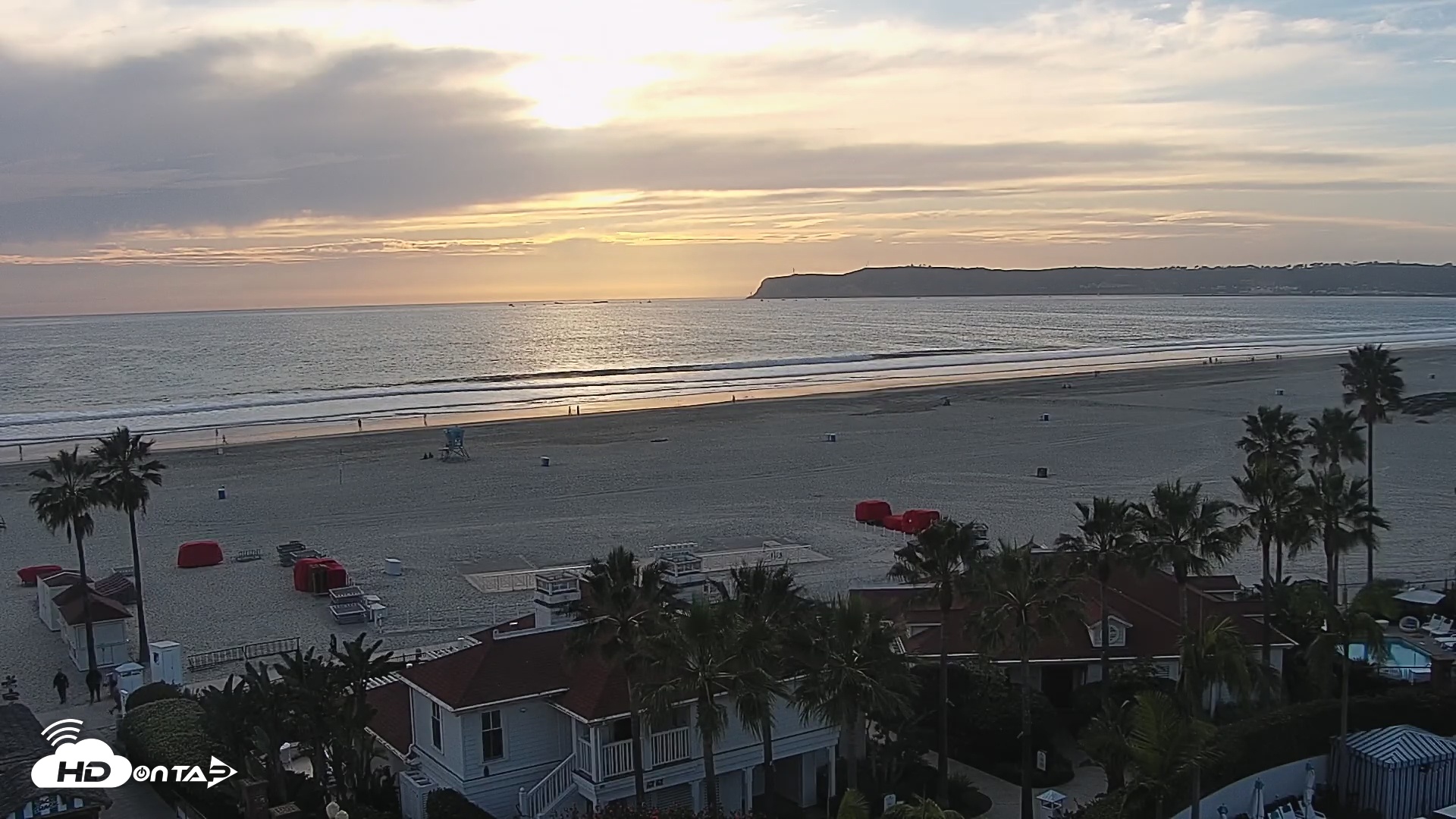 Snapshot of Hotel Del Coronado North Roaming Live Cam taken Feb 6, 2026, 4:43pm PST