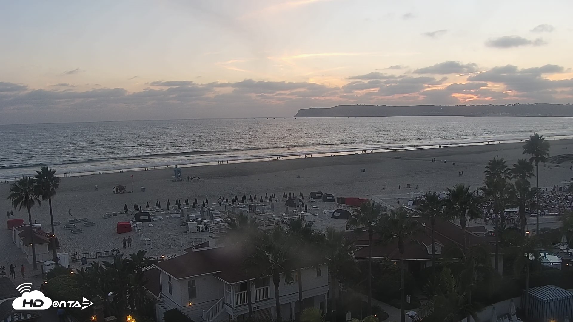 Snapshot of Hotel Del Coronado North Roaming Live Cam taken Sep 19, 2026, 6:51pm PDT