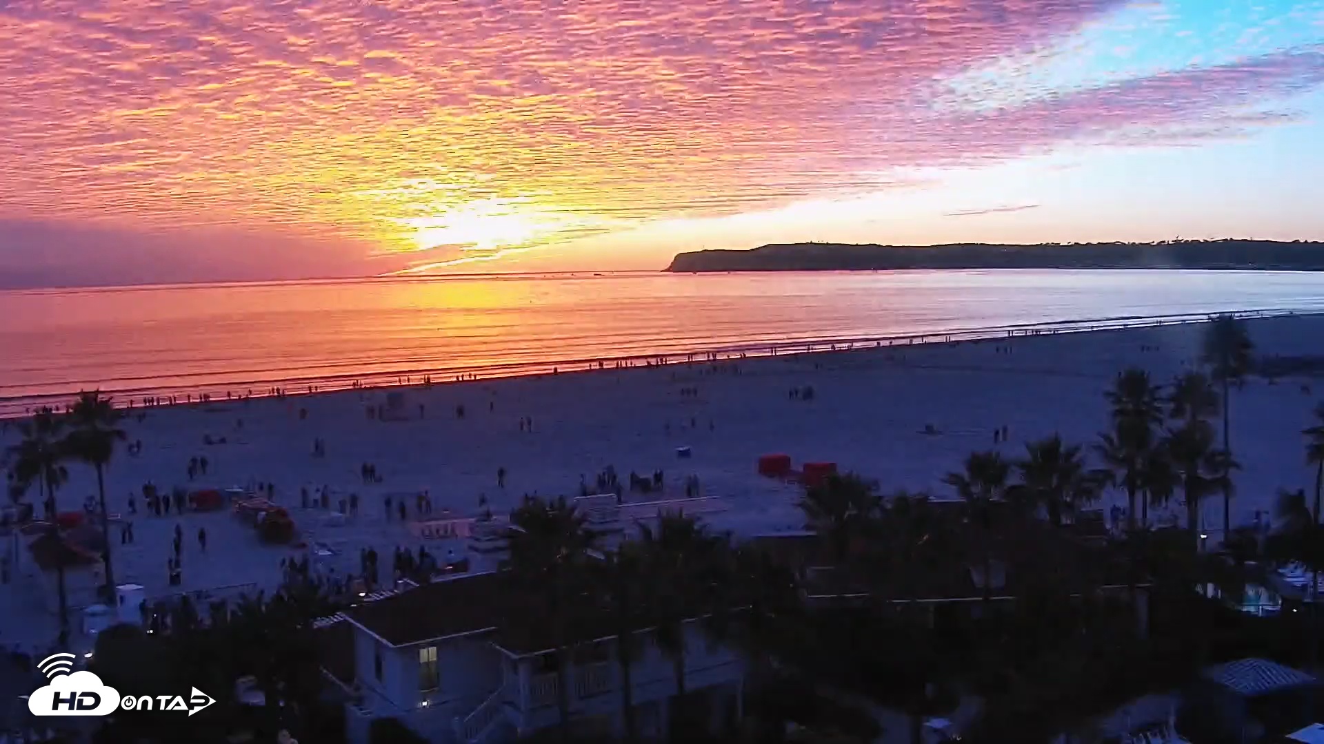 Snapshot of Hotel Del Coronado North Roaming Live Cam taken Dec 29, 2025, 5:01pm PST