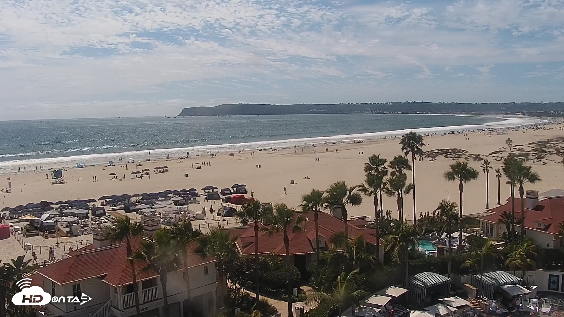 Snapshot of Hotel Del Coronado North Roaming Live Cam taken Aug 15, 2026, 2:55pm PDT