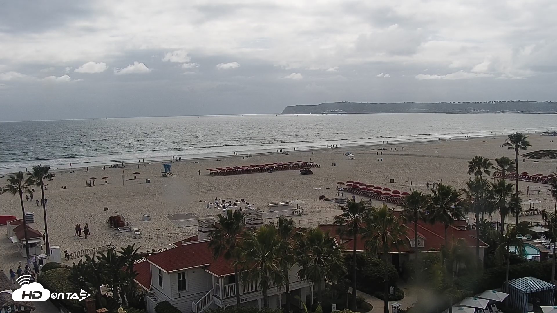 Snapshot of Hotel Del Coronado North Roaming Live Cam taken Apr 25, 2026, 3:41pm PDT