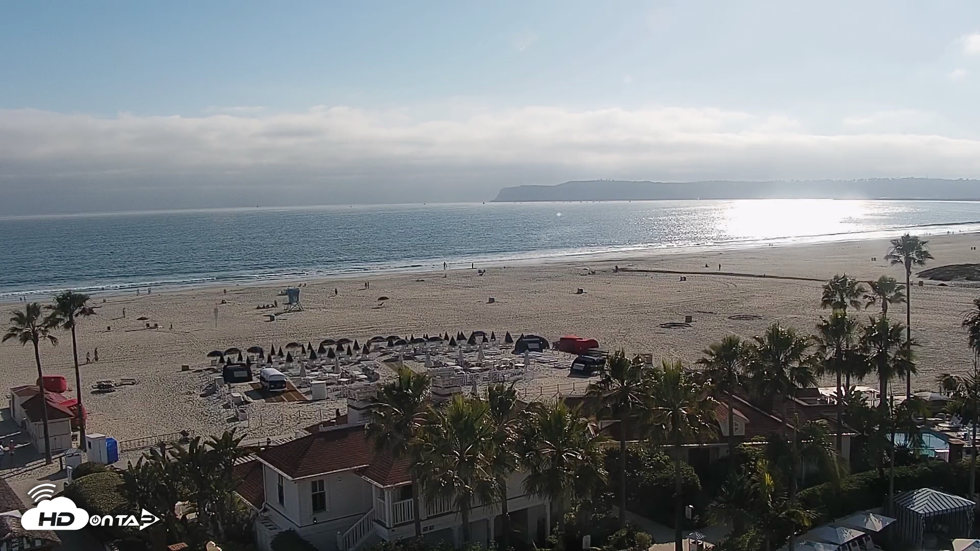 Snapshot of Hotel Del Coronado North Roaming Live Cam taken May 7, 2026, 5:21pm PDT