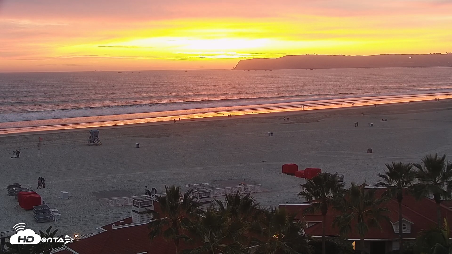 Snapshot of Hotel Del Coronado North Roaming Live Cam taken Feb 5, 2026, 5:32pm PST