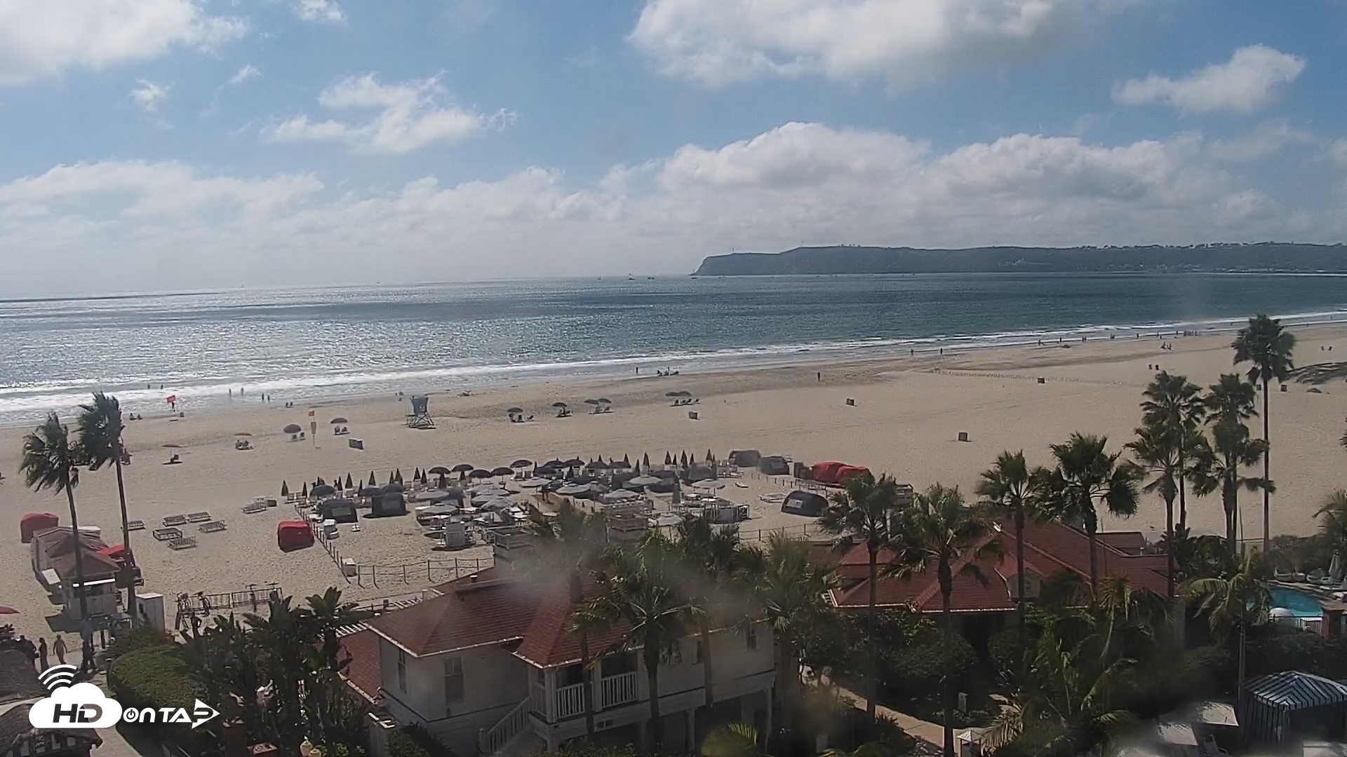 Snapshot of Hotel Del Coronado North Roaming Live Cam taken Sep 22, 2026, 2:41pm PDT