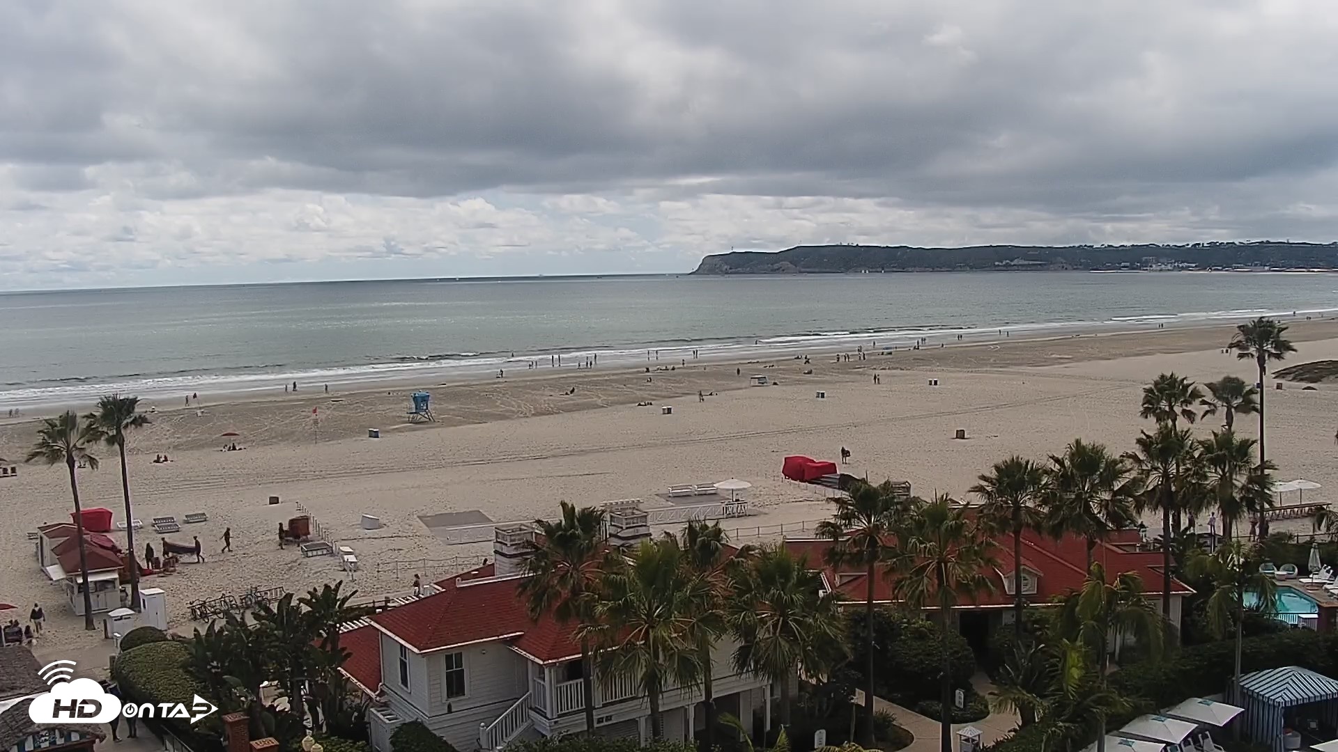 Snapshot of Hotel Del Coronado North Roaming Live Cam taken Apr 26, 2026, 2:23pm PDT