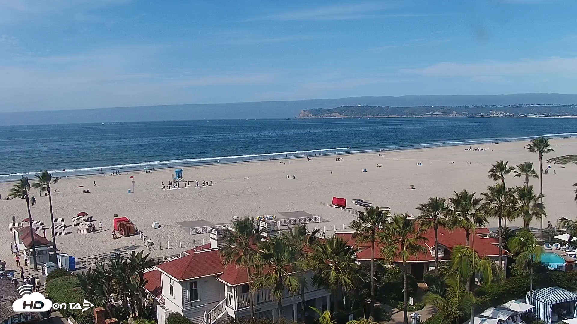 Snapshot of Hotel Del Coronado North Roaming Live Cam taken Mar 29, 2026, 10:24am PDT