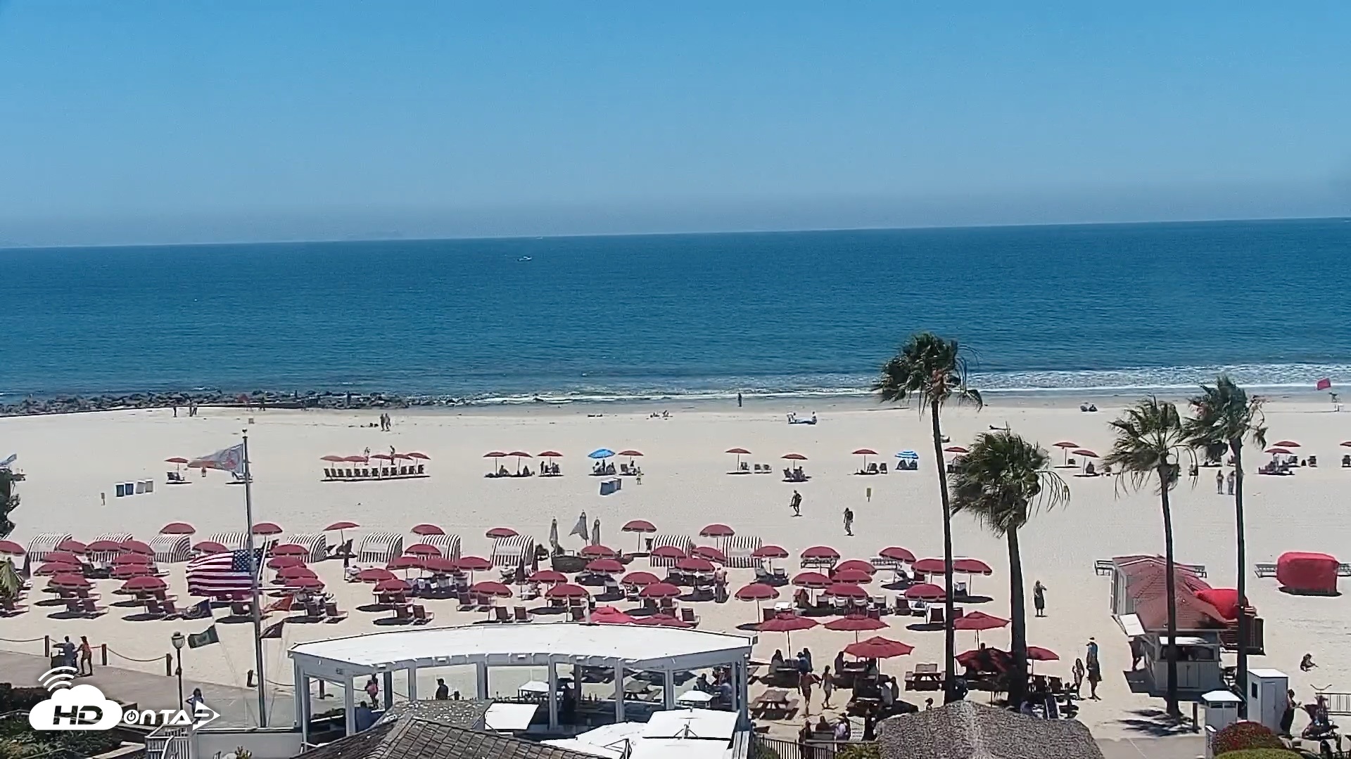 Snapshot of Hotel Del Coronado North Roaming Live Cam taken Jun 12, 2026, 1:11pm PDT