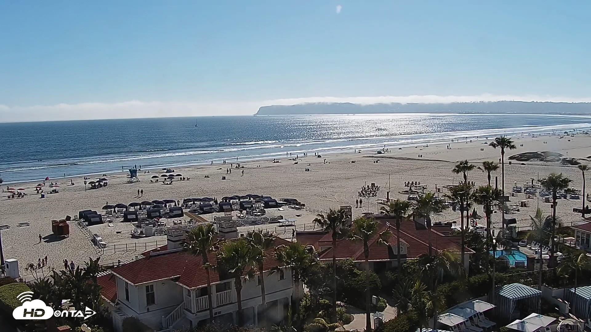 Snapshot of Hotel Del Coronado North Roaming Live Cam taken May 9, 2025, 4:31pm PDT