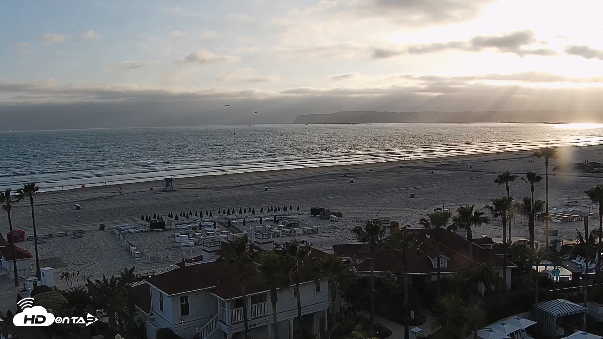 Snapshot of Hotel Del Coronado North Roaming Live Cam taken Apr 30, 2025, 6:41pm PDT