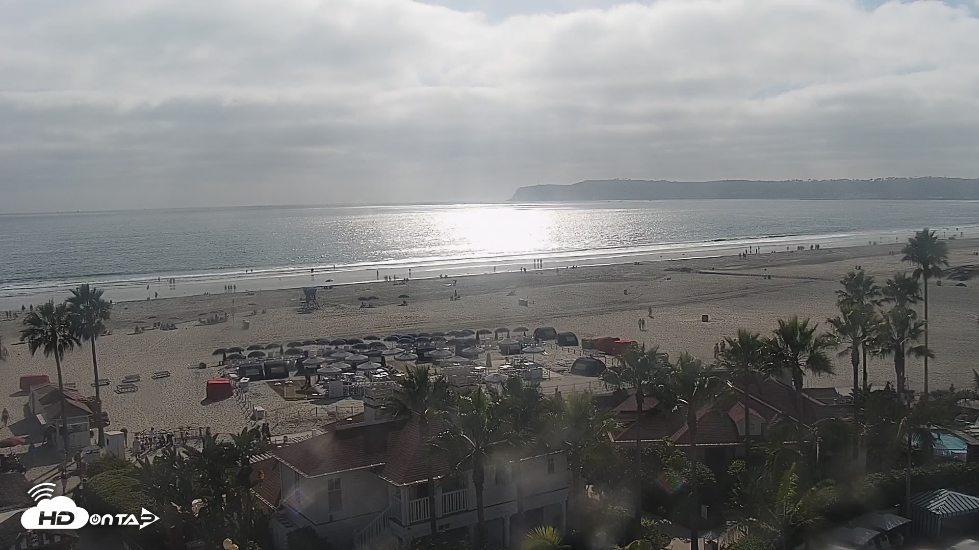 Snapshot of Hotel Del Coronado North Roaming Live Cam taken Sep 12, 2026, 4:25pm PDT