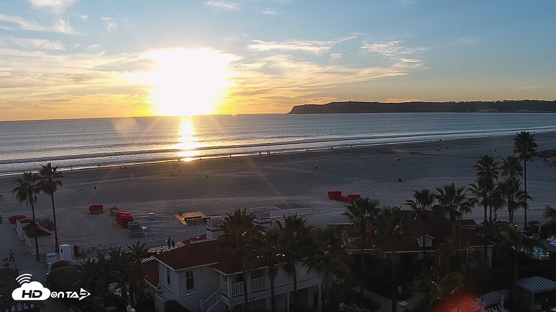 Snapshot of Hotel Del Coronado North Roaming Live Cam taken Jan 12, 2026, 4:48pm PST