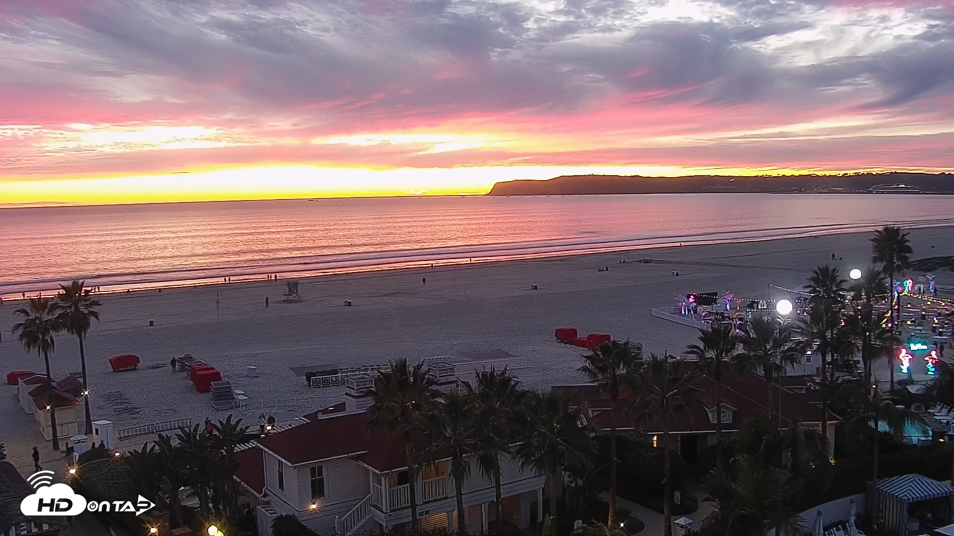 Snapshot of Hotel Del Coronado North Roaming Live Cam taken Jan 27, 2026, 5:31pm PST