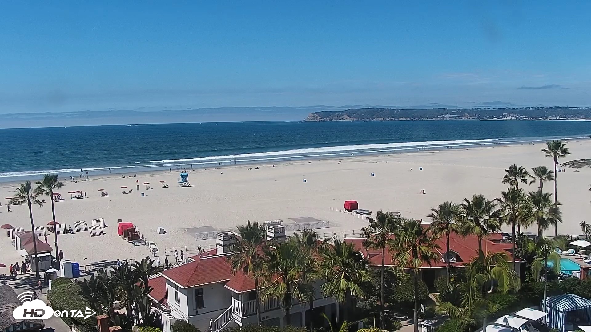 Snapshot of Hotel Del Coronado North Roaming Live Cam taken Apr 10, 2026, 11:30am PDT