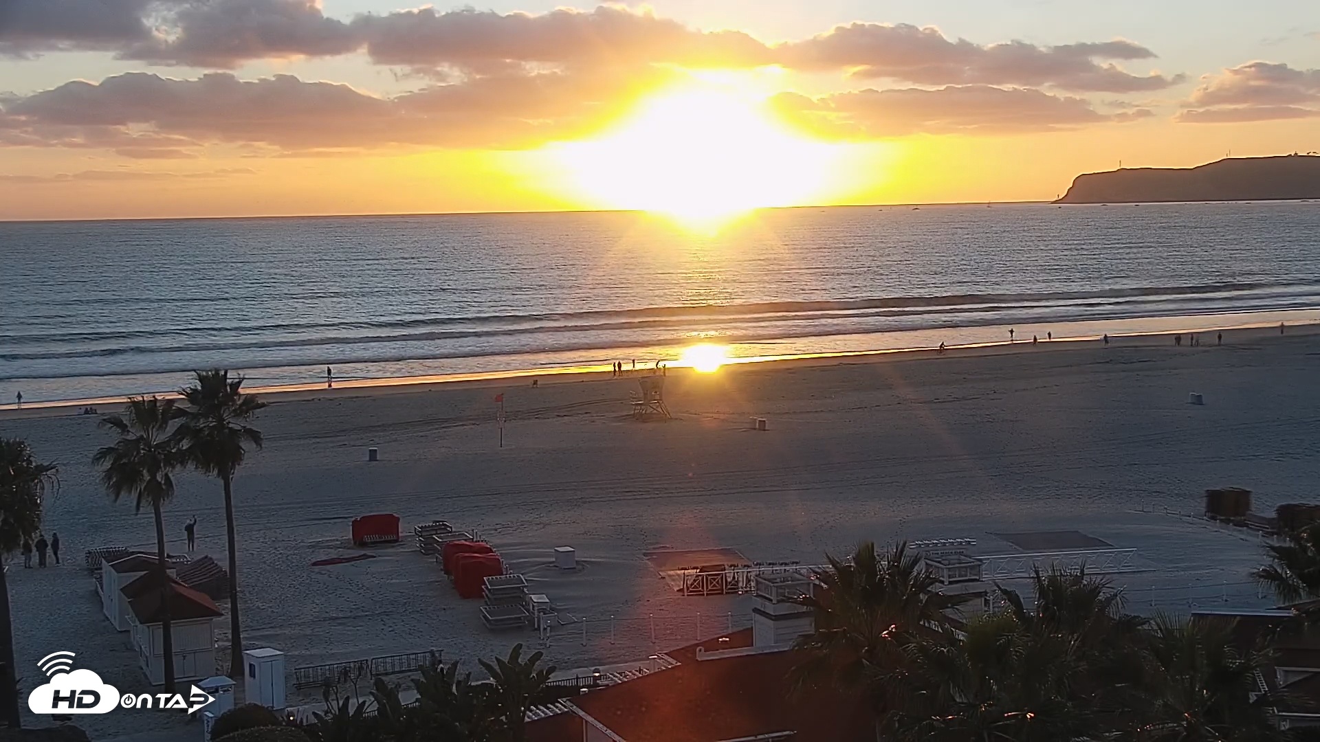 Snapshot of Hotel Del Coronado North Roaming Live Cam taken Jan 8, 2026, 4:51pm PST