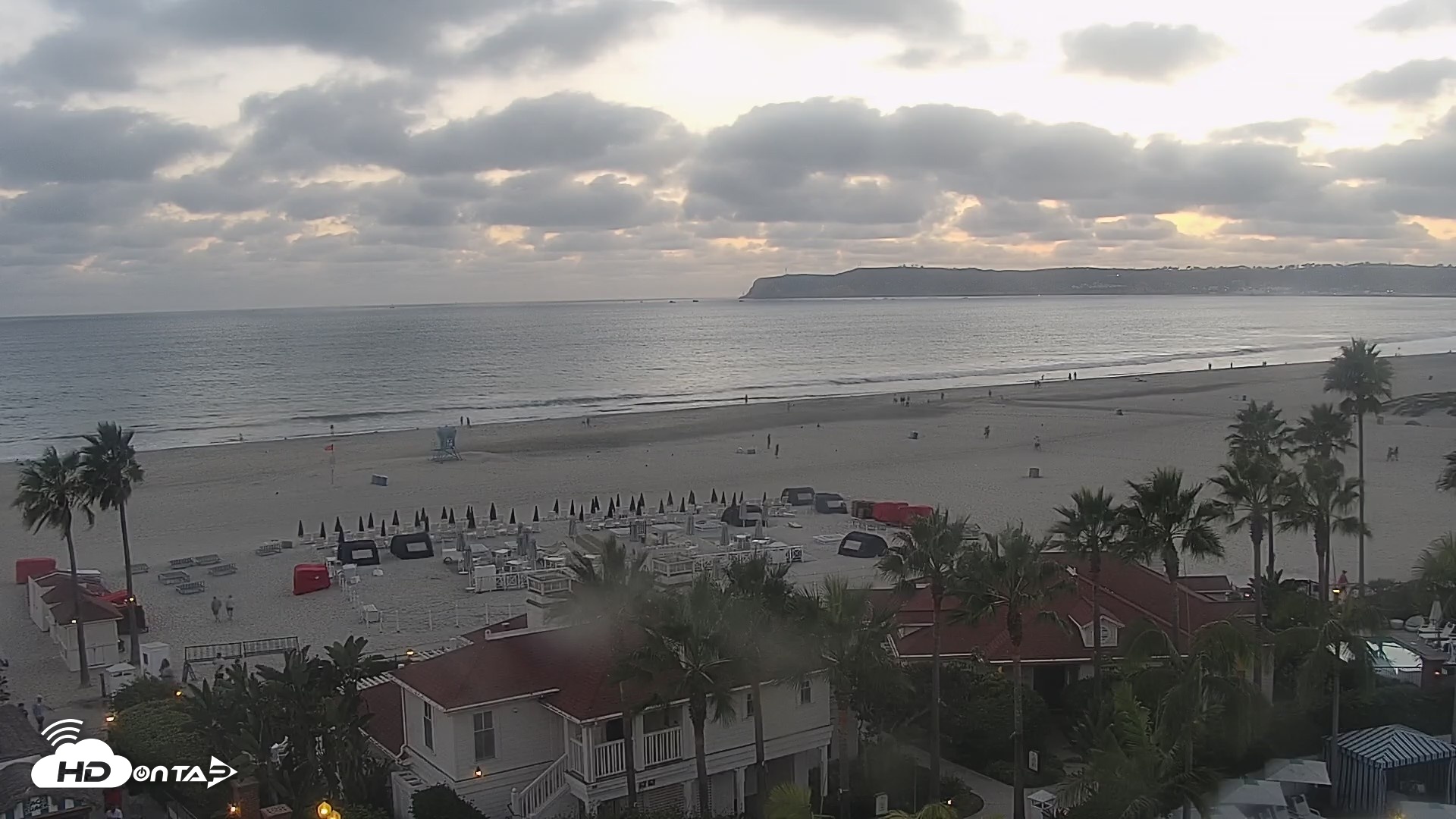 Snapshot of Hotel Del Coronado North Roaming Live Cam taken Sep 22, 2026, 6:46pm PDT