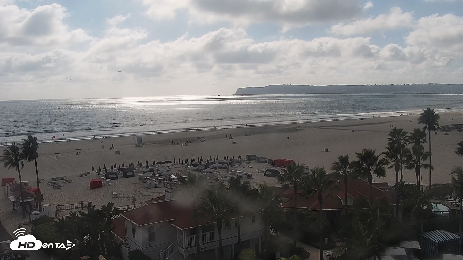 Snapshot of Hotel Del Coronado North Roaming Live Cam taken Sep 22, 2026, 3:58pm PDT