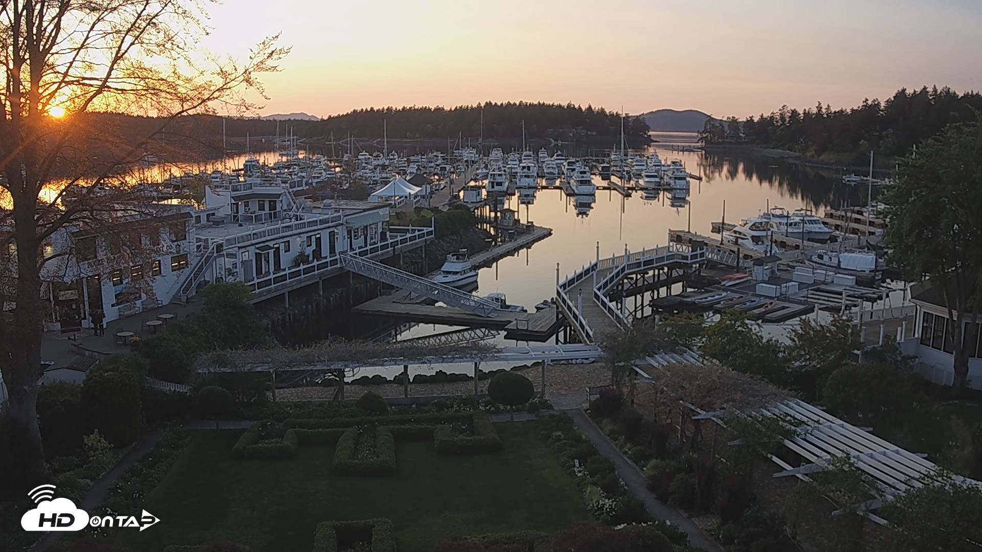 Snapshot of Roche Harbor Marina Live Webcam taken Apr 22, 2025, 8:00pm PDT