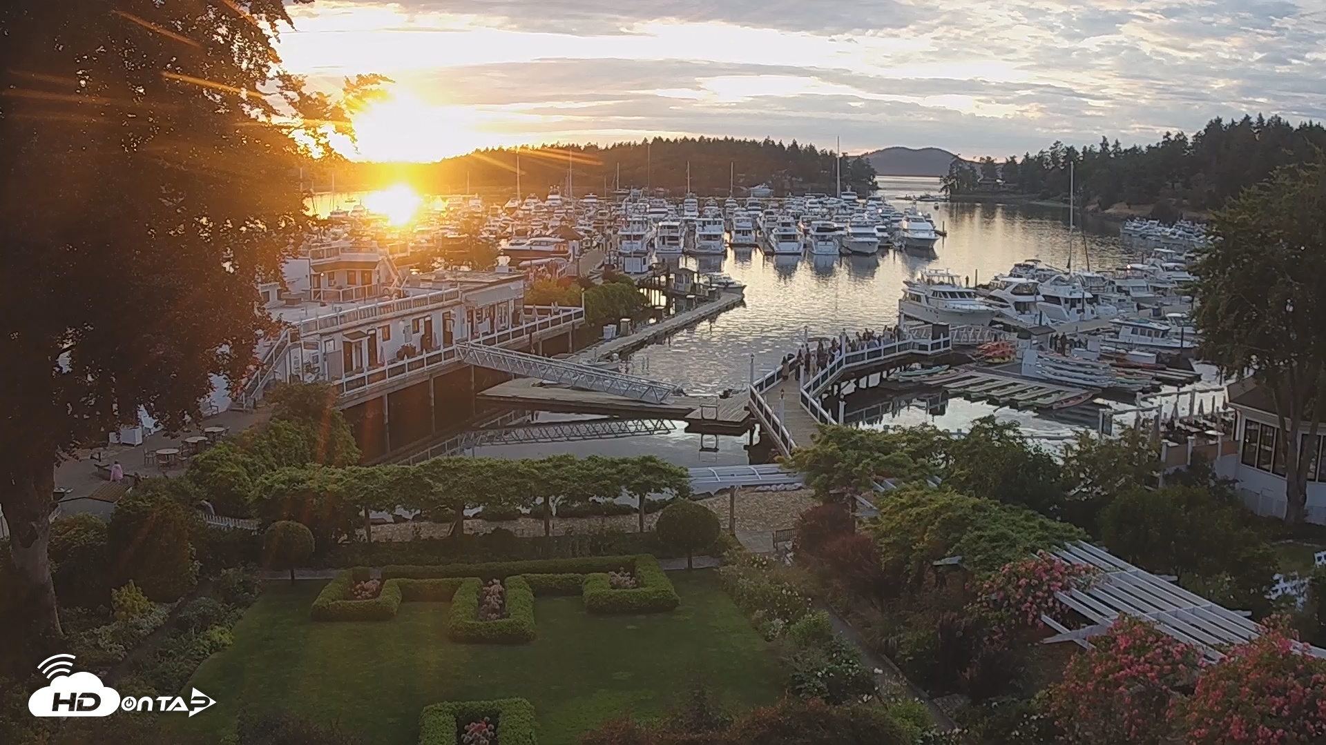 Snapshot of Roche Harbor Marina Live Webcam taken Jun 21, 2025, 8:56pm PDT