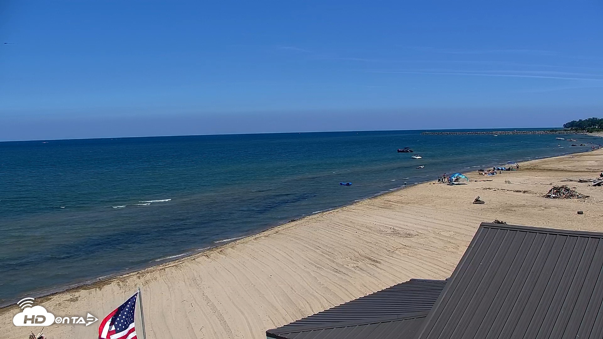 Snapshot of Sunset Bay Lake Erie New York Live Webcam taken Jul 12, 2026, 11:47am EDT