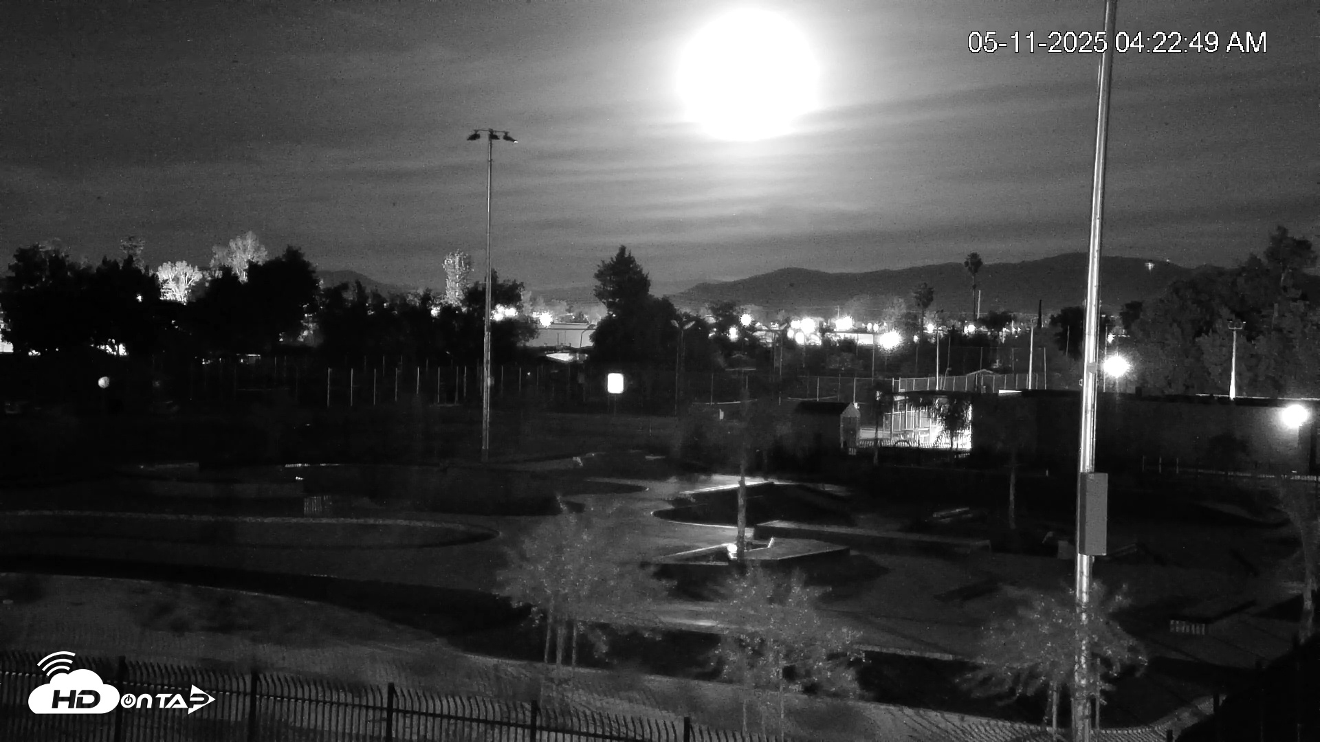 Snapshot of Hemet California Live Skate Park Webcam taken May 11, 2025, 4:22am PDT