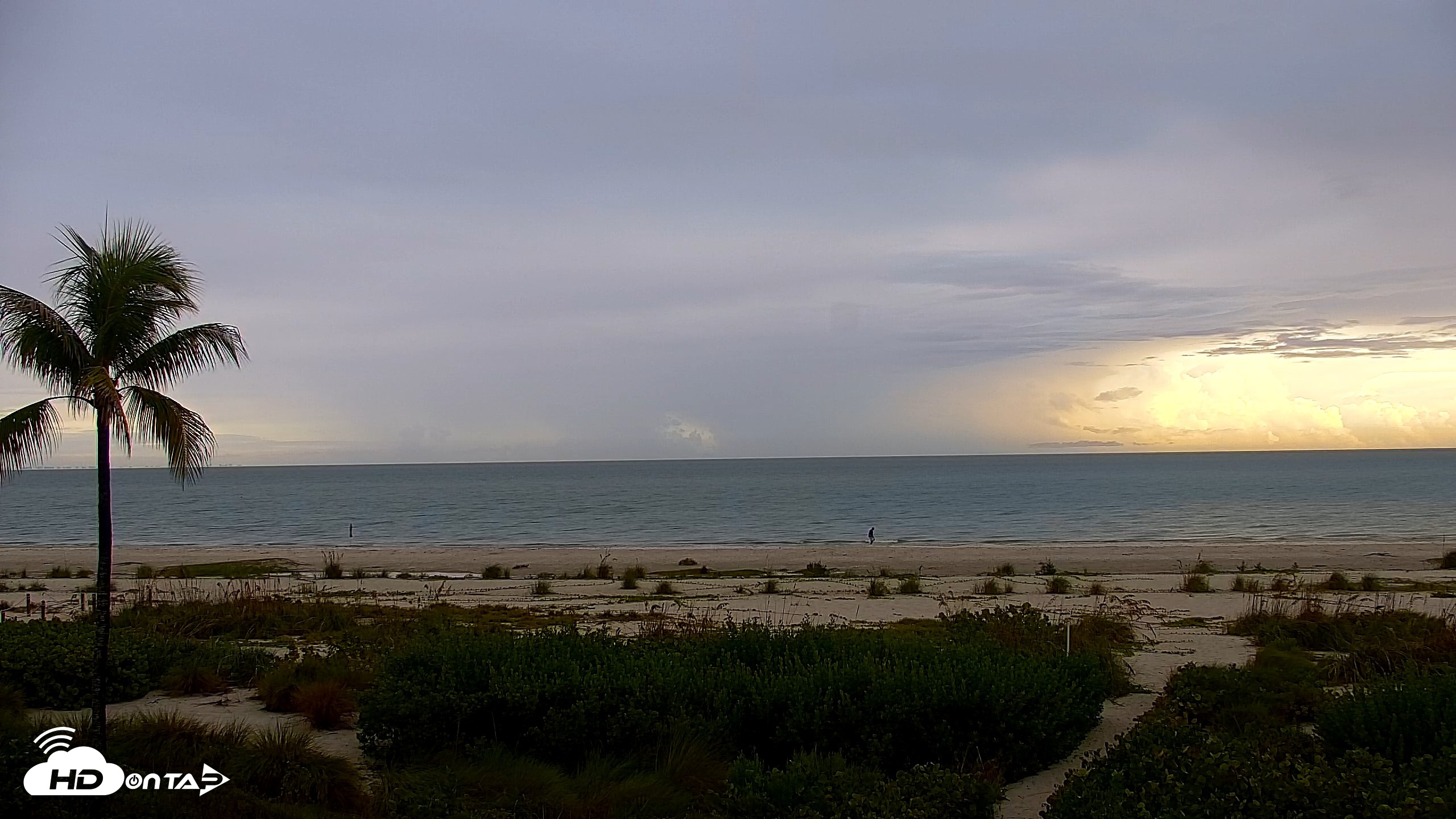 Snapshot of Sanibel Island Florida Live Beach Webcam taken Sep 10, 2026, 6:48pm EDT