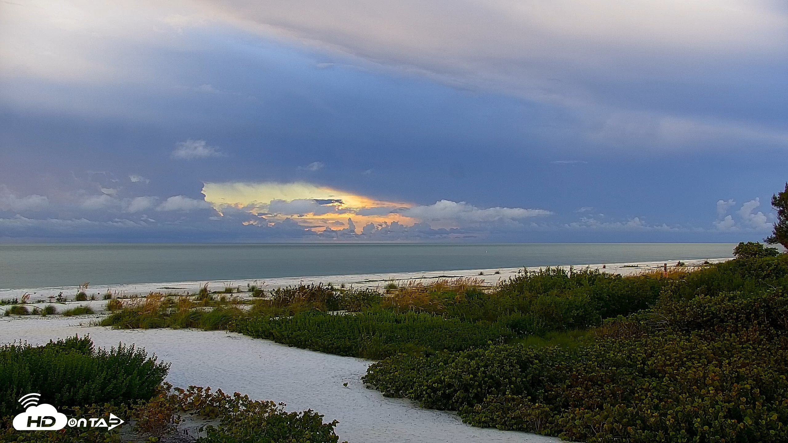 Snapshot of Sanibel Island Florida Live Beach Webcam taken Sep 21, 2026, 7:35am EDT