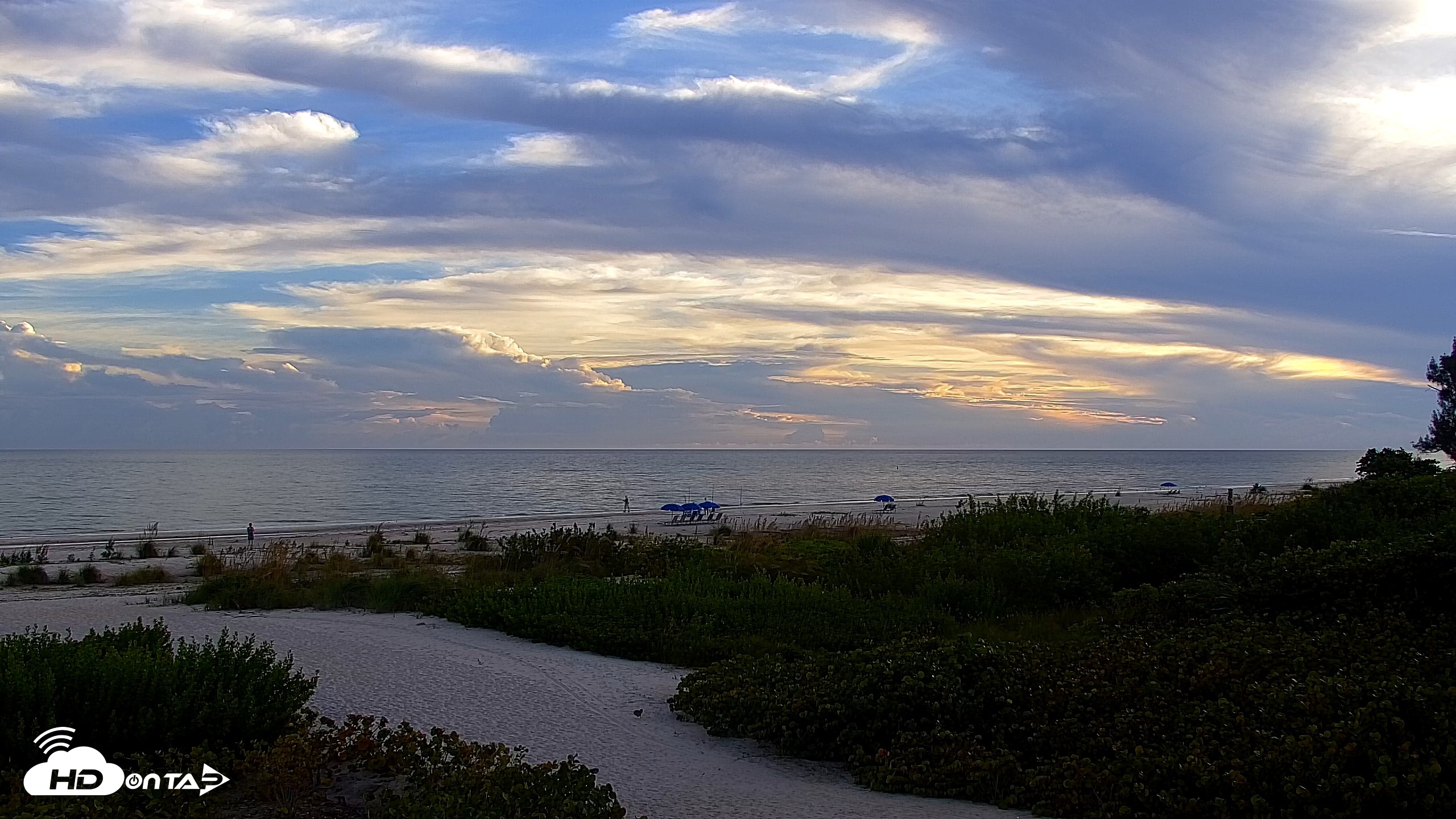 Snapshot of Sanibel Island Florida Live Beach Webcam taken Oct 16, 2026, 6:35pm EDT